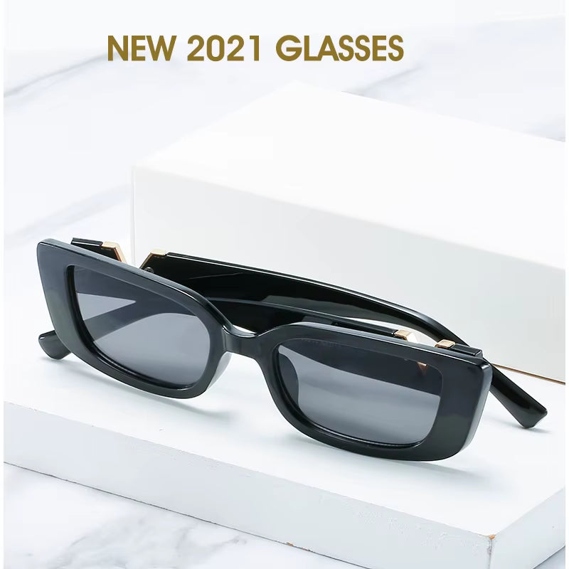 Fashion Cat Eye Sunglasses Luxury V Sun Glasses for Ladies Classic Rectangle Driving Eyewear UV400