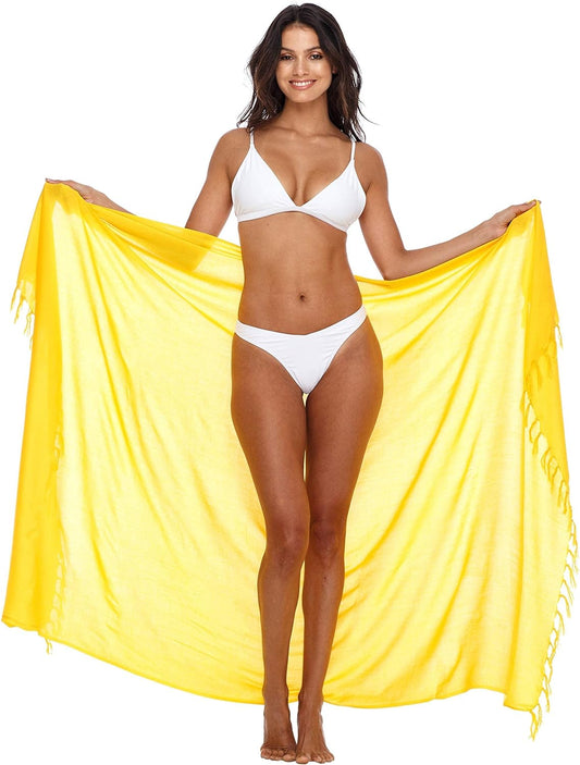 Sarong Wraps for Women Beach Cover up Skirt Swimsuit Wrap Pareo Coverups