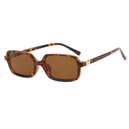 Fashion Rectangle Sunglasses Womens Men 2025 New Brand Designer Small Black Sun Glasses Goggle Trends Vintage Cat Eye Eyewear
