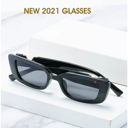 Fashion Cat Eye Sunglasses Luxury V Sun Glasses for Ladies Classic Rectangle Driving Eyewear UV400