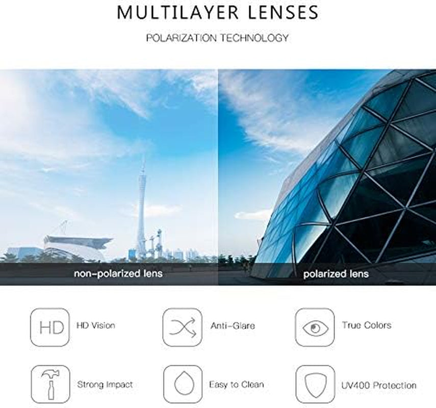 Oversized Polarized Sunglasses for Women Trendy Metal Big Frame Ladies Shades UV400 Protection