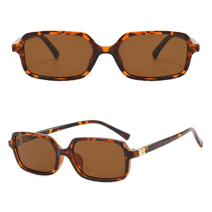 Fashion Rectangle Sunglasses Womens Men 2025 New Brand Designer Small Black Sun Glasses Goggle Trends Vintage Cat Eye Eyewear