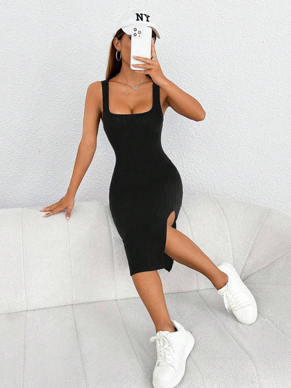 PETITE Split Thigh Tank Dress,Summer Dresses for Women,Summer Dresses for Women