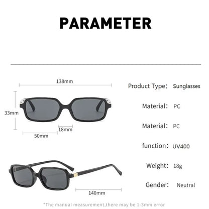 Fashion Rectangle Sunglasses Womens Men 2025 New Brand Designer Small Black Sun Glasses Goggle Trends Vintage Cat Eye Eyewear