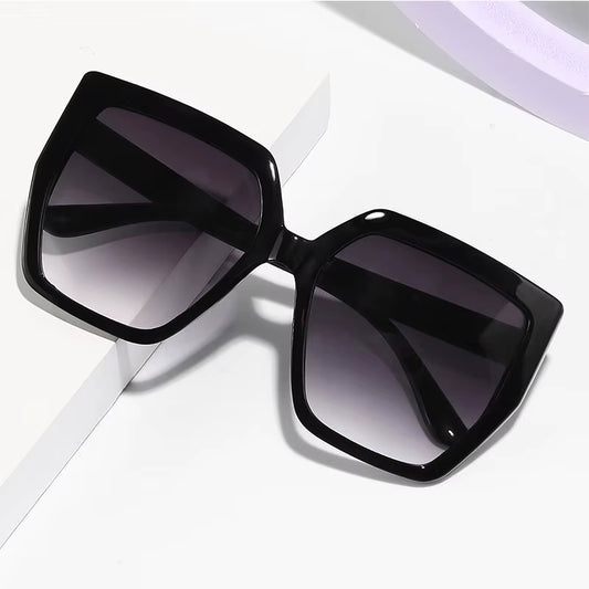 Vintage Oversized Square Sunglasses Women for Men Classic Big Frame Trending Sun Glasses UV400 Luxury Brand Designer Eyeglasses